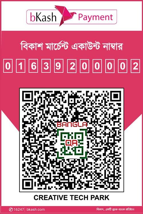 bKash merchant payment QR code for Creative Tech Park