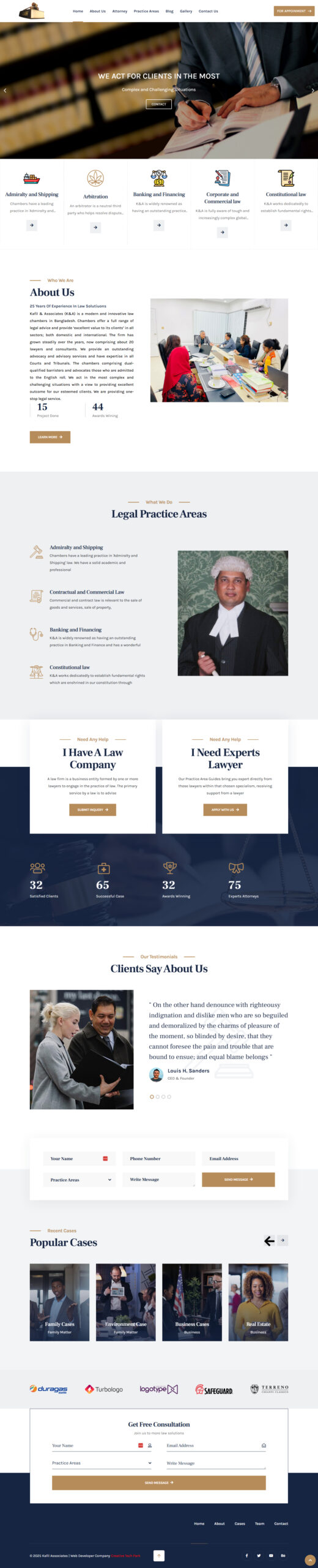 Kafil & Associates full page screenshot