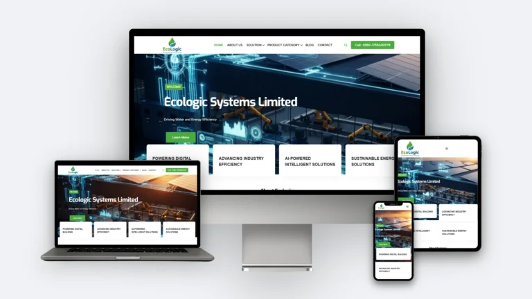 Ecologic BD website mockup