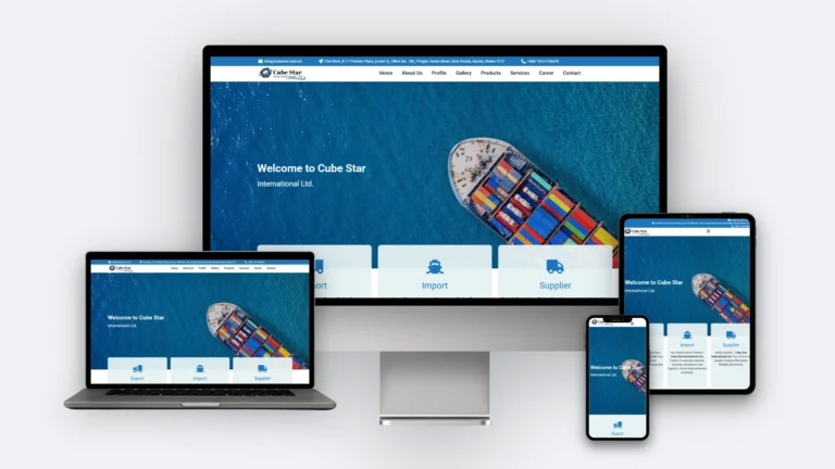 Cube Star website mockup